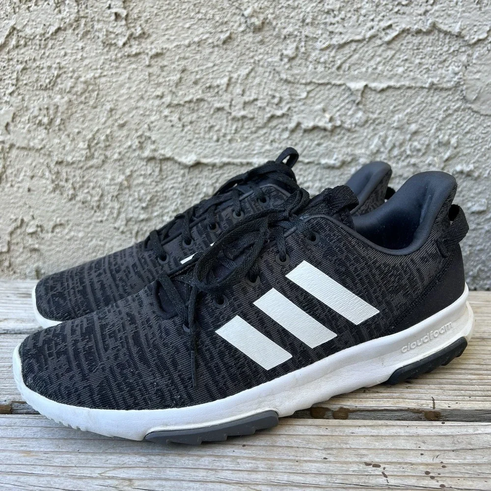 Adidas Cloudfoam Racer TR Mens Size 11 Black Athletic Running Shoes Sneakers